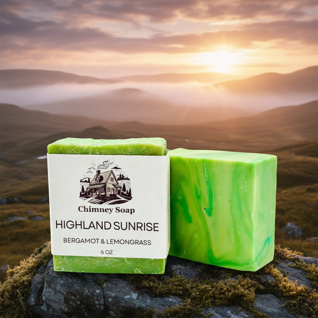Highland Sunrise – Bergamot & Lemongrass (6 oz bar)