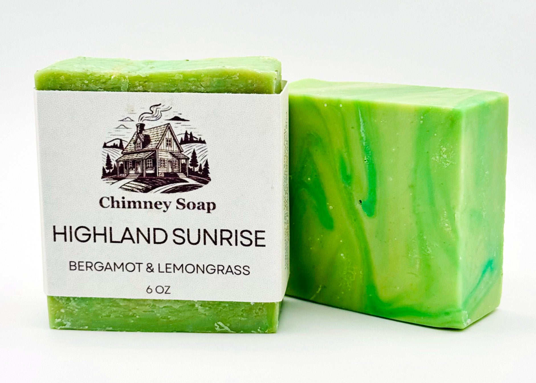 Highland Sunrise – Bergamot & Lemongrass (6 oz bar)