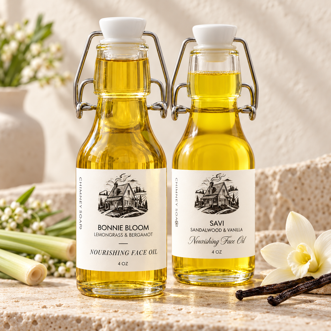 Chimney Soap nourishing face oil collection