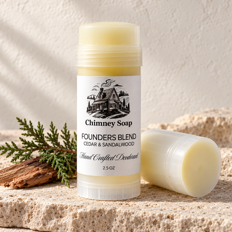 Founders Blend cedar and sandalwood deodorant