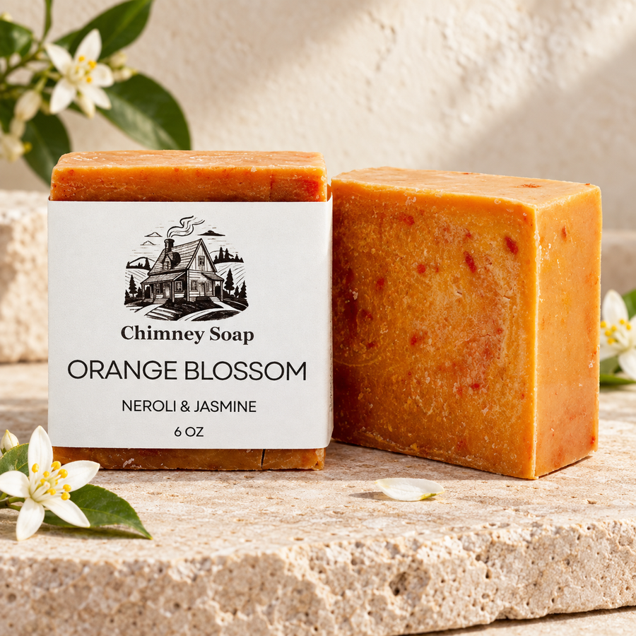 Orange Blossom neroli and jasmine six-ounce handcrafted soap