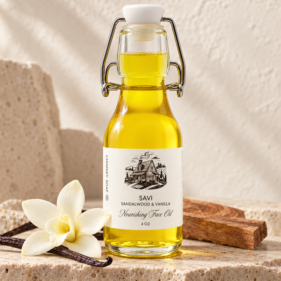 SAVI Nourishing Face Oil with sandalwood and vanilla